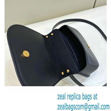 Fendi C Com Medium bag in smooth and full-grain leather Black 2023